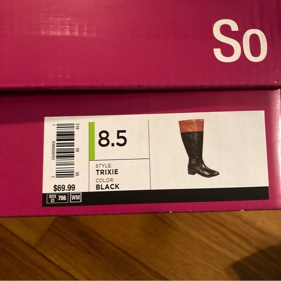 2-Tone Tall Riding-Style Boots - Picture 14 of 16